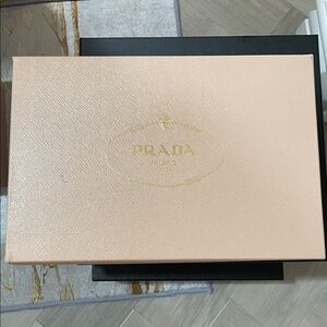 Light Pink Medium Prada empty shoe box